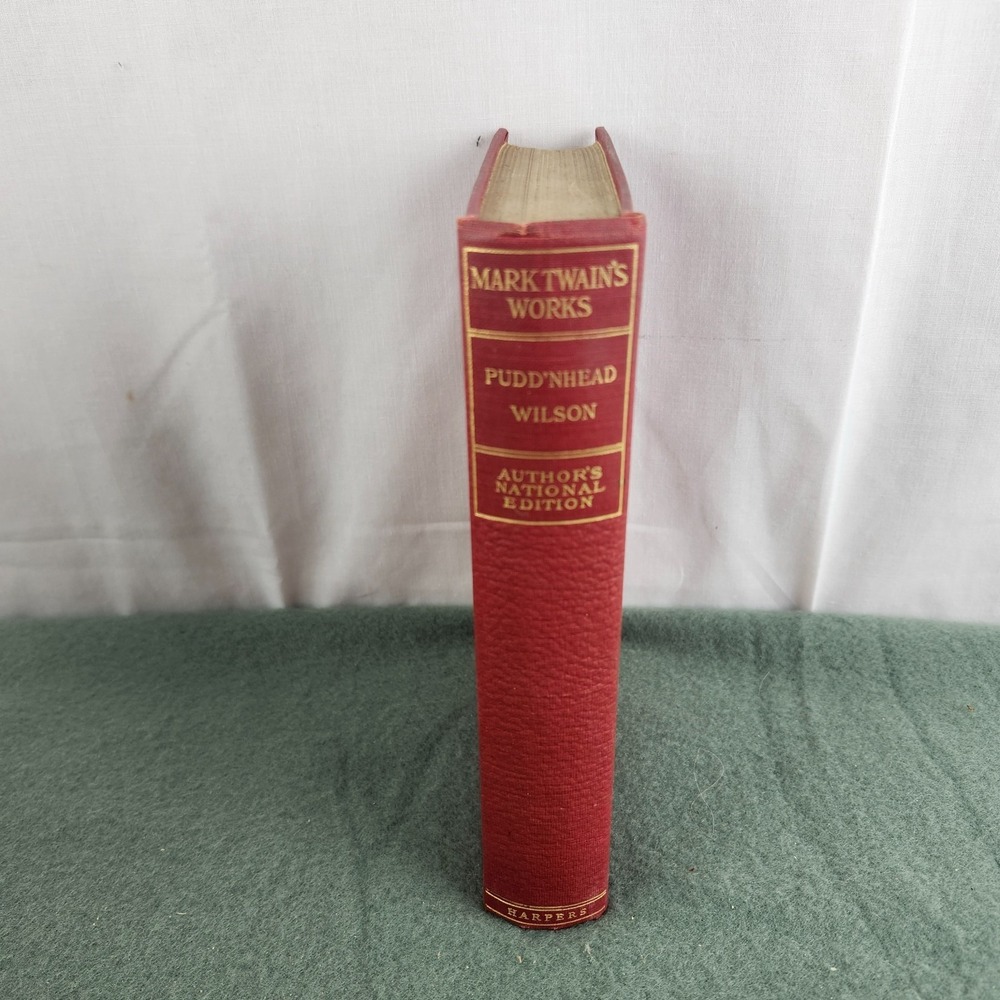 Mark Twain's Works Pudd'nhead Wilson Author's National Ed Harpers 1899